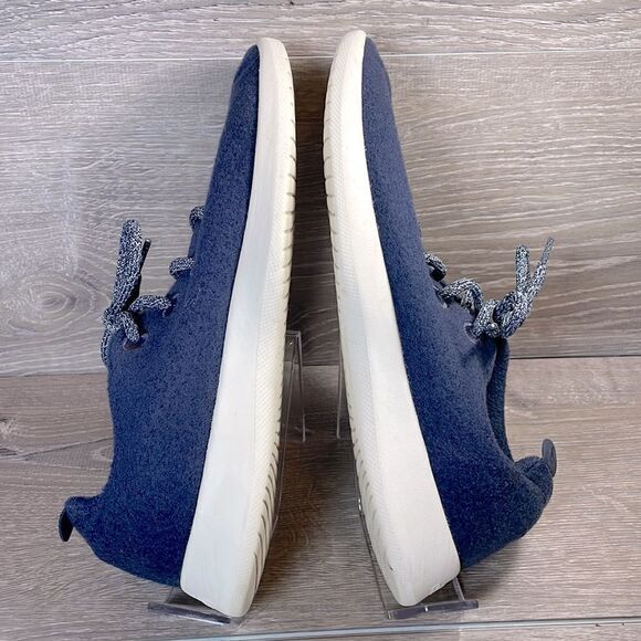 Allbirds Merino Wool Runners Mens Size 11 Tuke Midnight Cream Sneakers - Picture 10 of 12